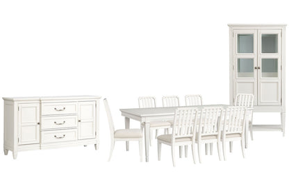Magnussen - Willowbrook Egg Shell White Extendable Rectangular Dining Table With 8 Side Chairs Buffet And Display Cabinet - D5324-20-KIT9 view 1