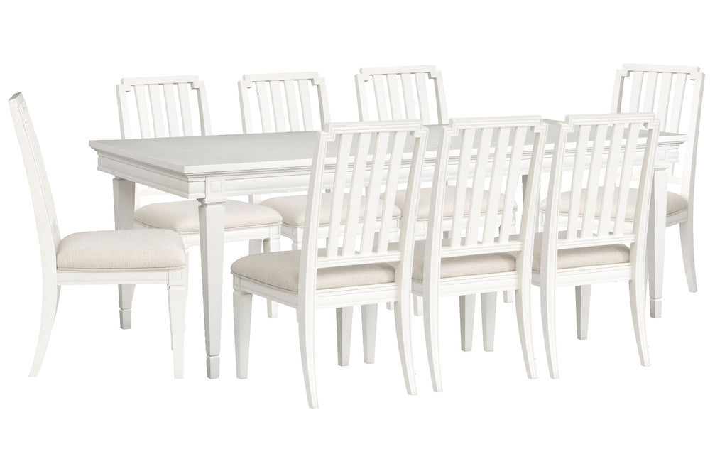Magnussen - Willowbrook Egg Shell White Extendable Rectangular Dining Table With 8 Side Chairs - D5324-20-KIT7 view 1