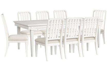 Magnussen - Willowbrook Egg Shell White Extendable Rectangular Dining Table With 8 Side Chairs - D5324-20-KIT7 view 1