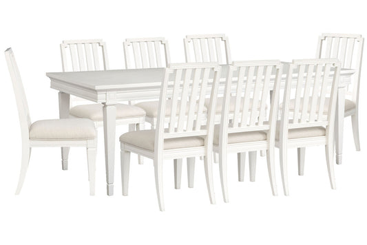 Magnussen - Willowbrook Egg Shell White Extendable Rectangular Dining Table With 8 Side Chairs - D5324-20-KIT7 view 1