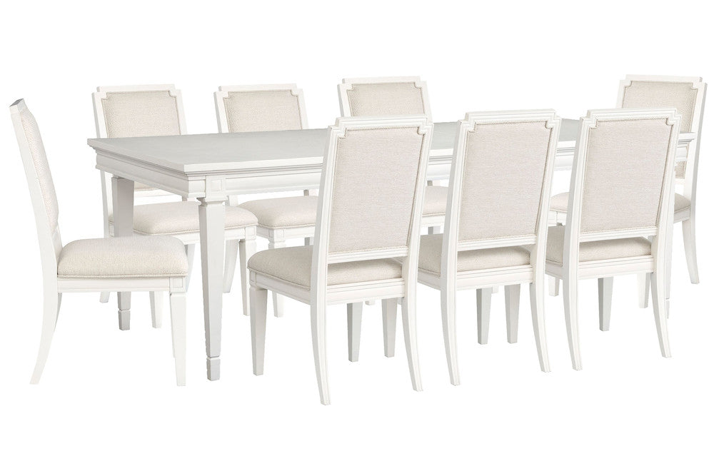 Magnussen - Willowbrook Egg Shell White Extendable Rectangular Dining Table With 8 Upholstered Side Chairs - D5324-20-KIT16 view 1