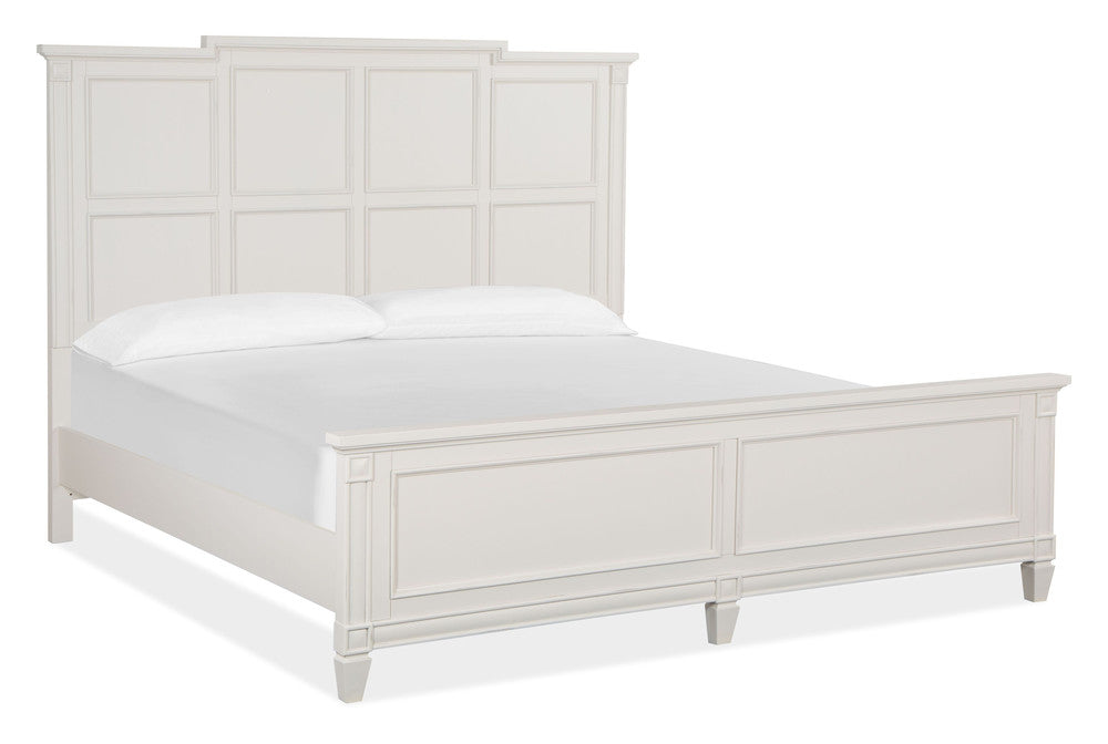 Magnussen - Willowbrook Egg Shell White King Panel Bed 2 Nightstands Drawer Dresser With Landscape Mirror And Door Chest - B5324-64-KIT6 view 2