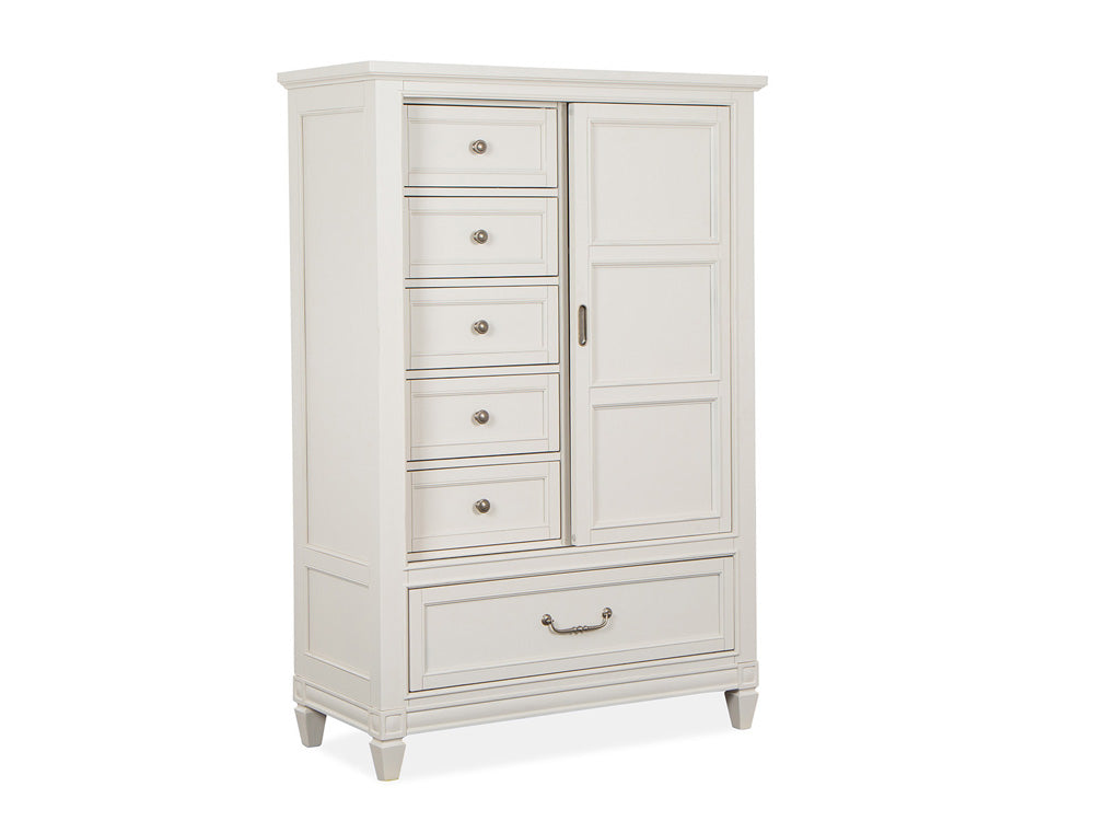 Magnussen - Willowbrook Egg Shell White With Slight Rub Through Door Chest - B5324-13 view 1