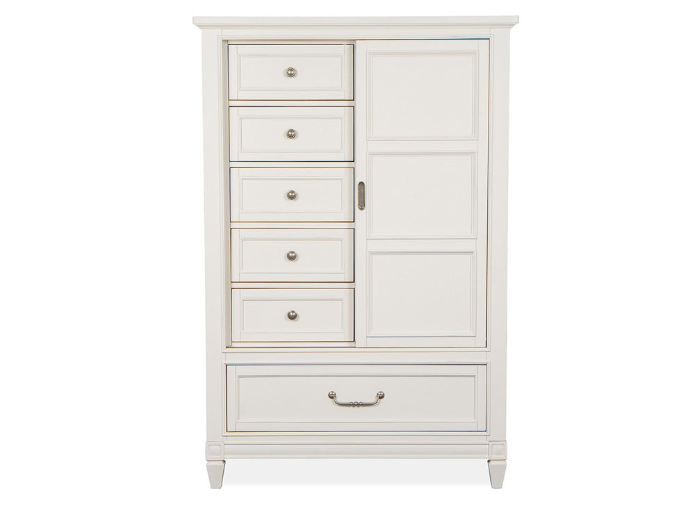 Magnussen - Willowbrook Egg Shell White With Slight Rub Through Door Chest - B5324-13 view 2