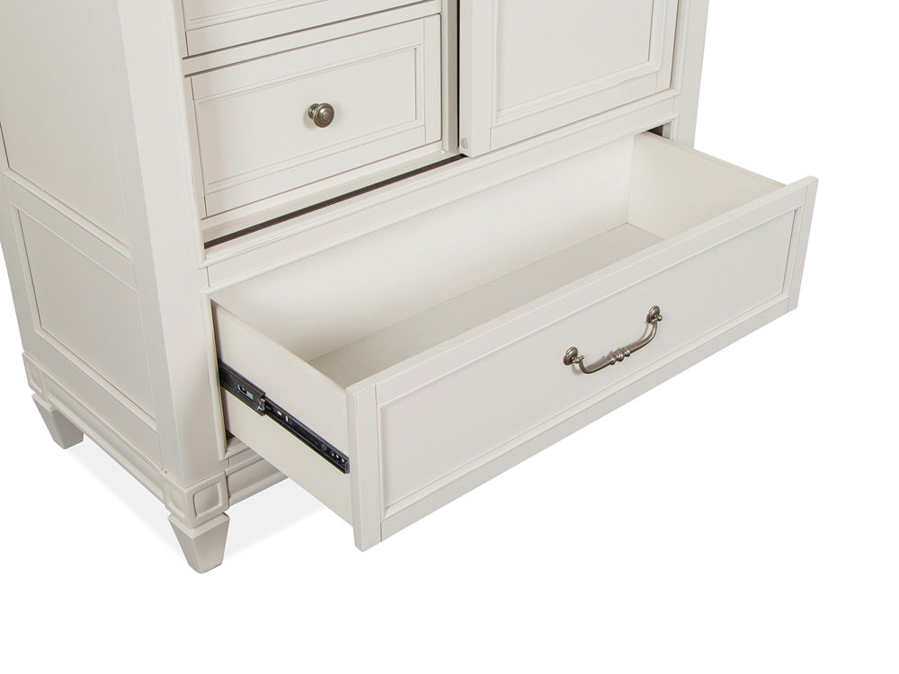 Magnussen - Willowbrook Egg Shell White With Slight Rub Through Door Chest - B5324-13 view 9