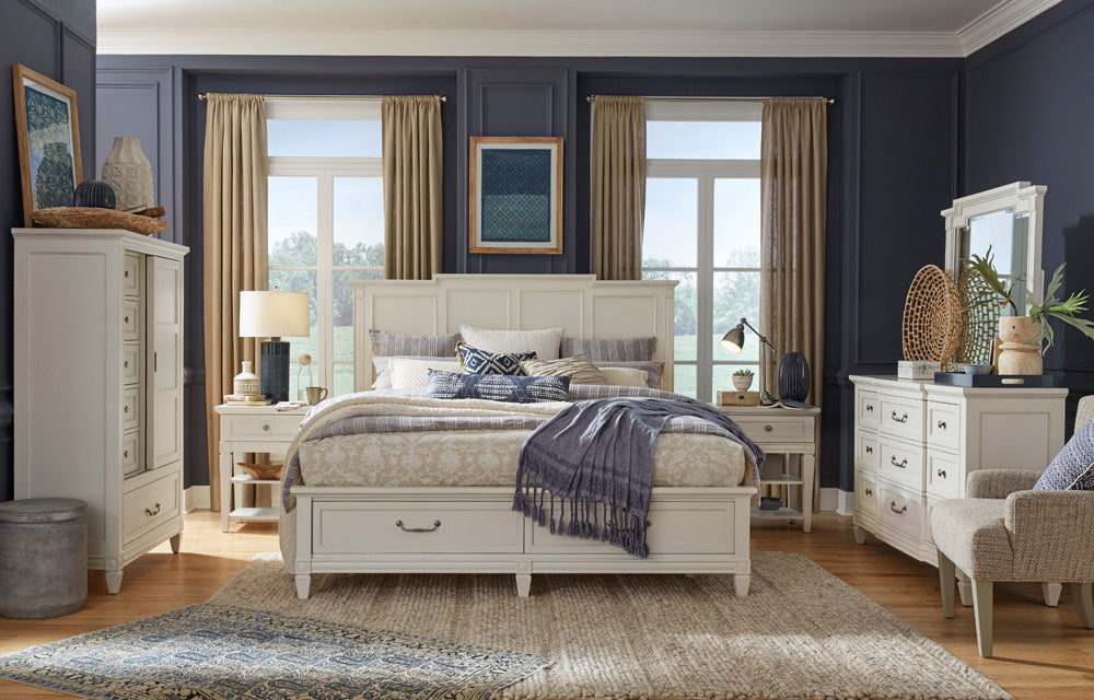 Magnussen - Willowbrook Egg Shell White With Slight Rub Through Door Chest - B5324-13 view 11