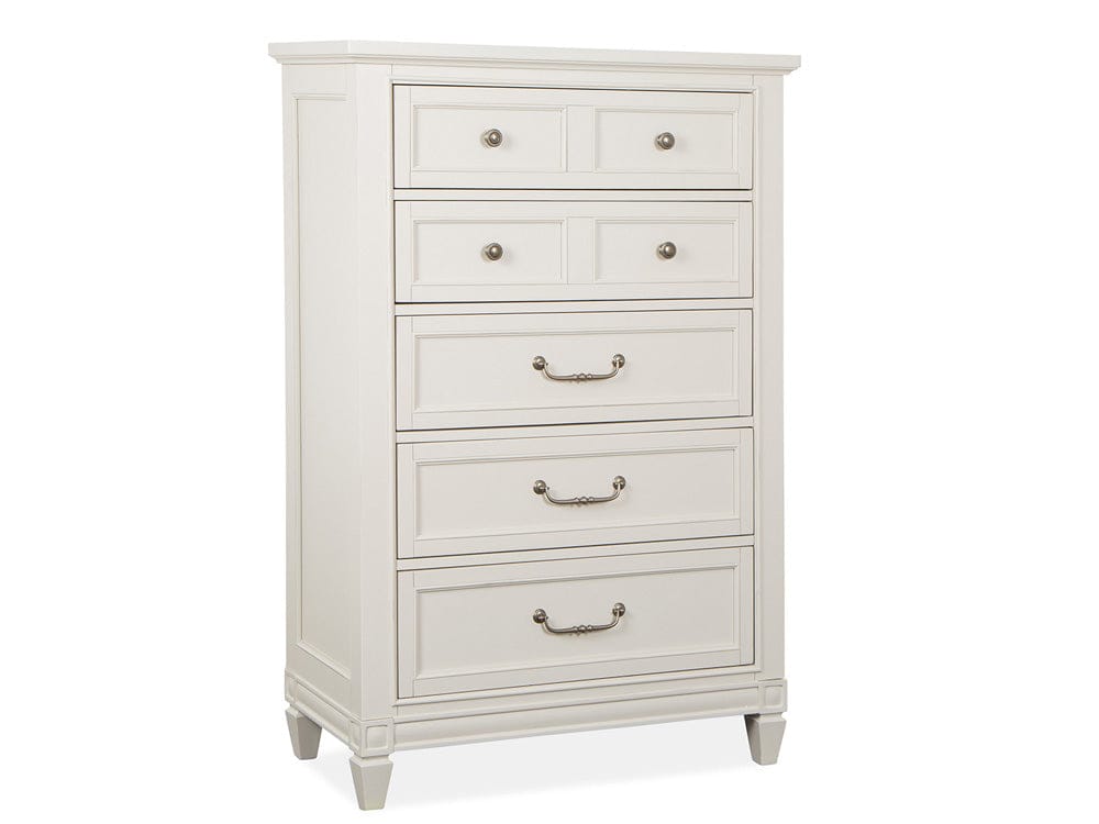 Magnussen - Willowbrook Egg Shell White With Slight Rub Through Drawer Chest - B5324-10 view 1