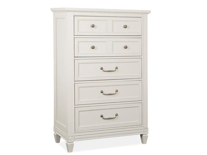 Magnussen - Willowbrook Egg Shell White With Slight Rub Through Drawer Chest - B5324-10 view 1