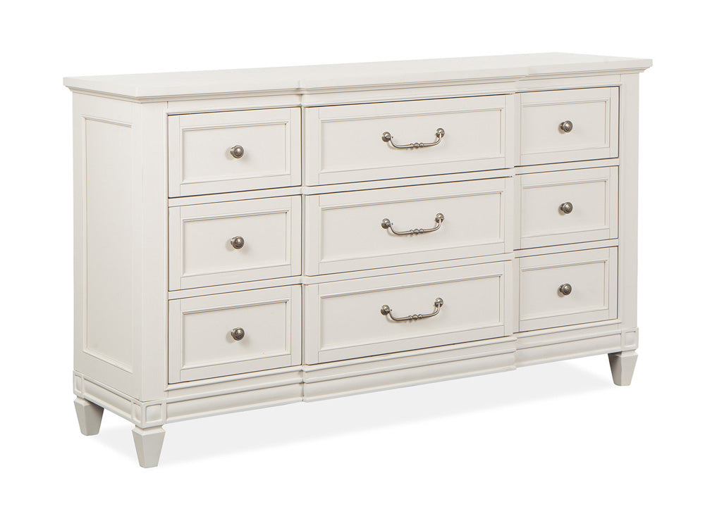 Magnussen - Willowbrook Egg Shell White With Slight Rub Through Drawer Dresser - B5324-20 view 1