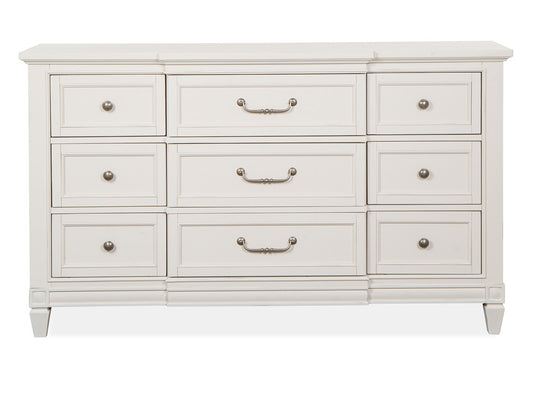 Magnussen - Willowbrook Egg Shell White With Slight Rub Through Drawer Dresser - B5324-20 view 2