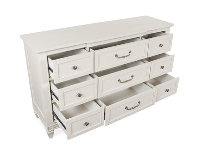 Magnussen - Willowbrook Egg Shell White With Slight Rub Through Drawer Dresser - B5324-20 view 5