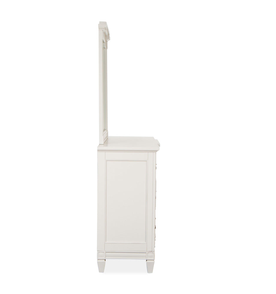 Magnussen - Willowbrook Egg Shell White With Slight Rub Through Drawer Dresser With Landscape Mirror - B5324-2040 view 3