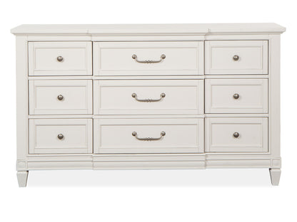 Magnussen - Willowbrook Egg Shell White With Slight Rub Through Drawer Dresser With Landscape Mirror - B5324-2040 view 5