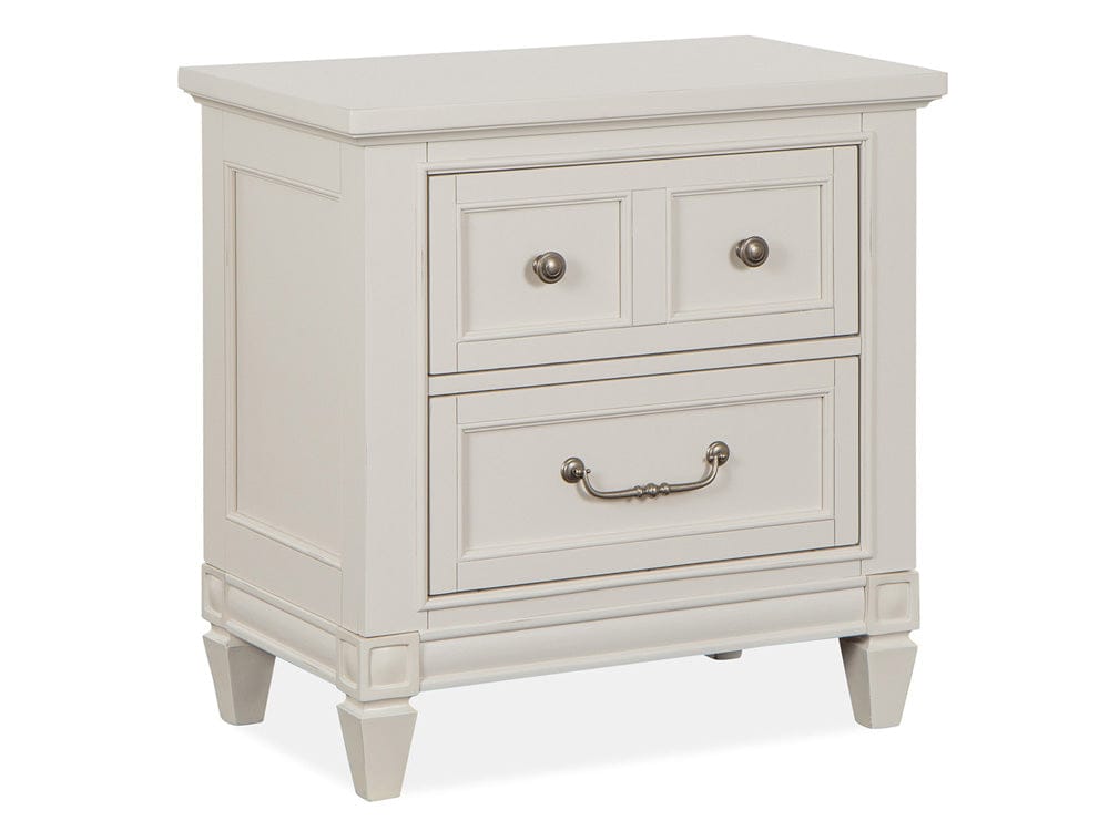 Magnussen - Willowbrook Egg Shell White With Slight Rub Through Drawer Nightstand - B5324-01 view 1