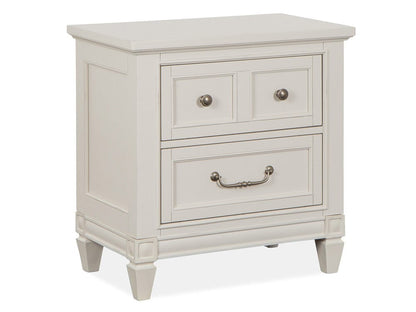 Magnussen - Willowbrook Egg Shell White With Slight Rub Through Drawer Nightstand - B5324-01 view 1