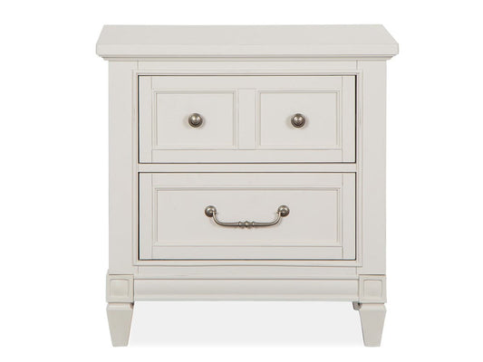 Magnussen - Willowbrook Egg Shell White With Slight Rub Through Drawer Nightstand - B5324-01 view 2