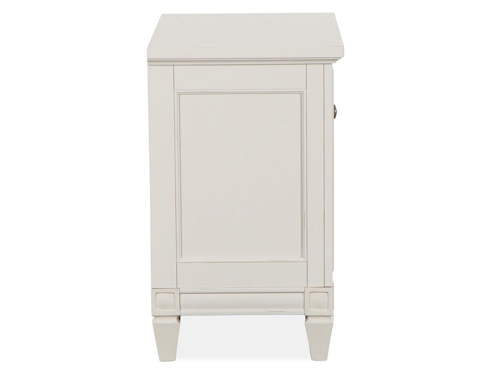 Magnussen - Willowbrook Egg Shell White With Slight Rub Through Drawer Nightstand - B5324-01 view 3