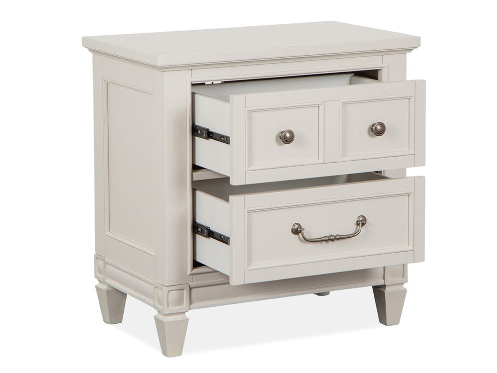 Magnussen - Willowbrook Egg Shell White With Slight Rub Through Drawer Nightstand - B5324-01 view 4