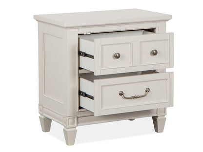 Magnussen - Willowbrook Egg Shell White With Slight Rub Through Drawer Nightstand - B5324-01 view 4