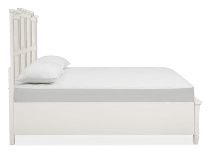 Magnussen - Willowbrook Egg Shell White With Slight Rub Through King Panel Storage Bed - B5324-64A view 4