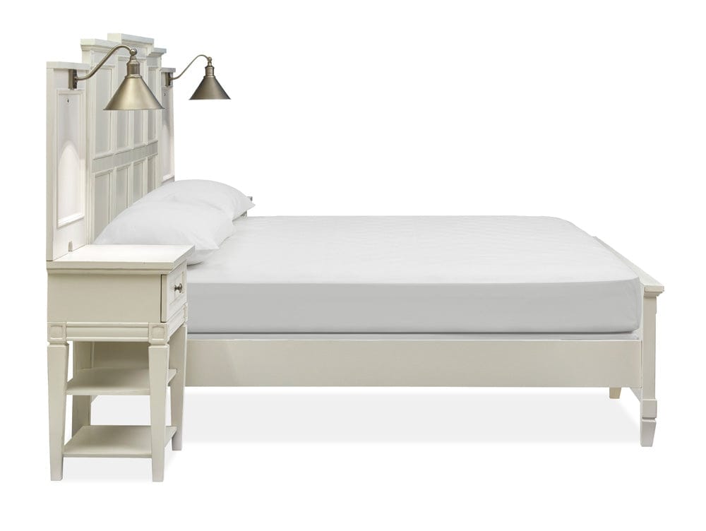 Magnussen - Willowbrook Egg Shell White With Slight Rub Through King Wall Panel Bed - B5324-64B view 3