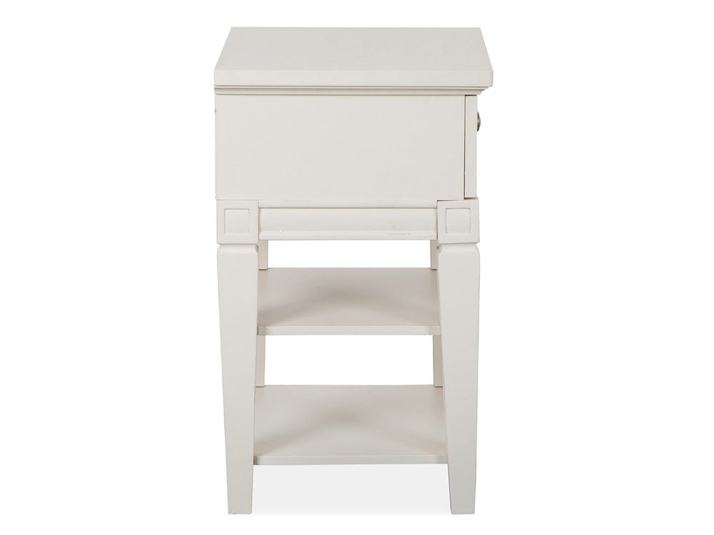 Magnussen - Willowbrook Egg Shell White With Slight Rub Through Open Nightstand - B5324-05 view 3