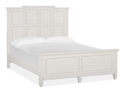 Magnussen - Willowbrook Egg Shell White With Slight Rub Through Queen Panel Bed - B5324-54 view 1