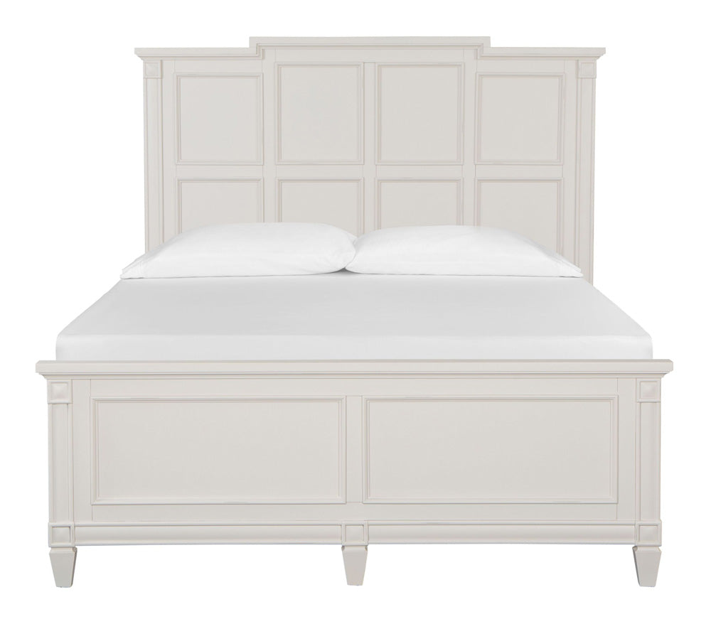 Magnussen - Willowbrook Egg Shell White With Slight Rub Through Queen Panel Bed - B5324-54 view 2