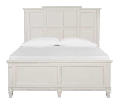 Magnussen - Willowbrook Egg Shell White With Slight Rub Through Queen Panel Bed - B5324-54 view 2