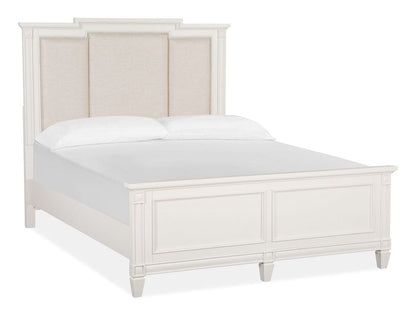 Magnussen - Willowbrook Egg Shell White With Slight Rub Through Queen Panel Upholstered Bed - B5324-55 view 1