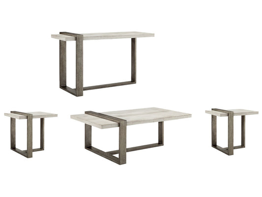 Magnussen - Wiltshire Sea Shell Rectangular Cocktail Table With 2 End Table And Sofa Table - T4701-43KIT3 view 1