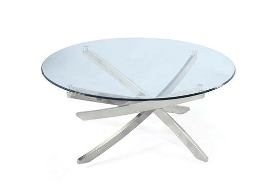 Magnussen - Zila Round Cocktail Table - T2050-45T_T2050-45B veiw 1