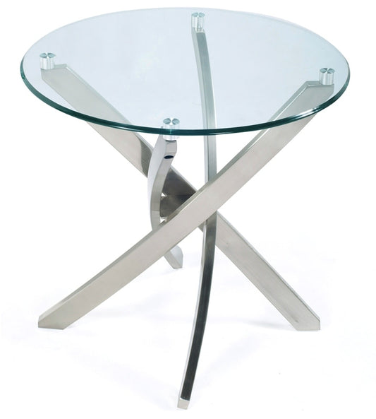 Magnussen - Zila Round End Table - T2050-05T_T2050-05B veiw 1