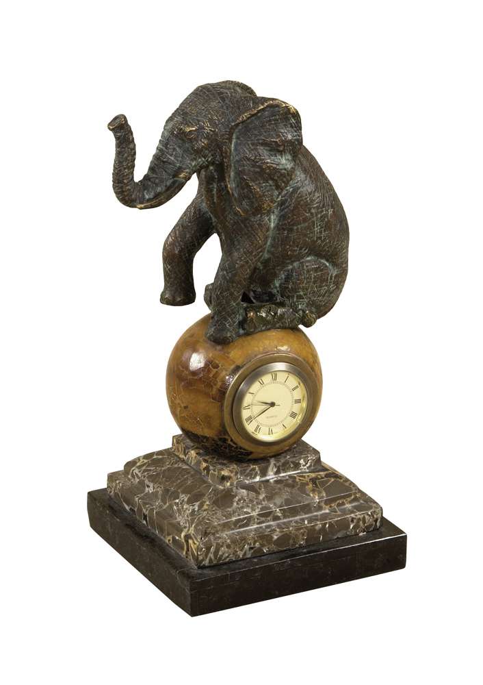 Maitland Smith - Agile Elephant Clock - 8139-13 veiw 1