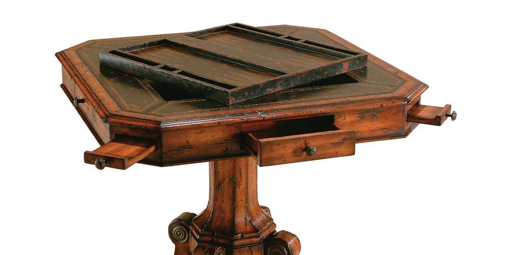 Maitland Smith - Choate Game Table - 8100-31 veiw 3