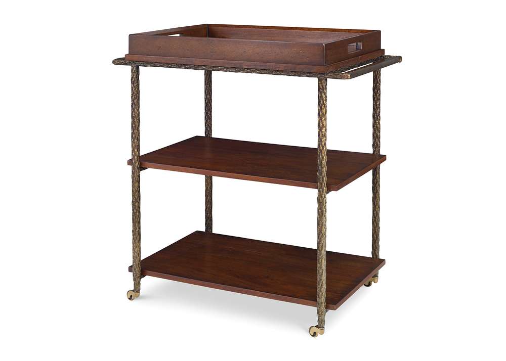 Maitland Smith - Cleve Bar Cart - HM1233 veiw 1