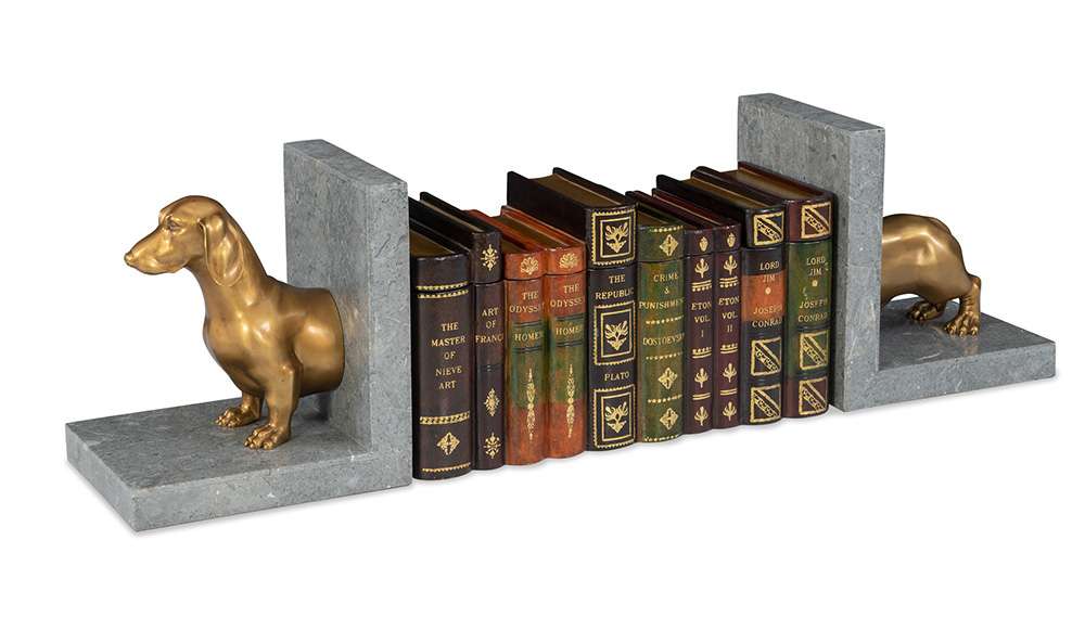Maitland Smith - Dachshund Bookend - 8425-12 veiw 3