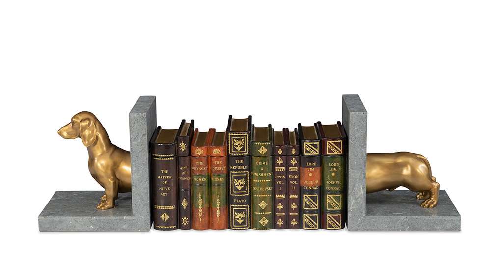 Maitland Smith - Dachshund Bookend - 8425-12 veiw 4
