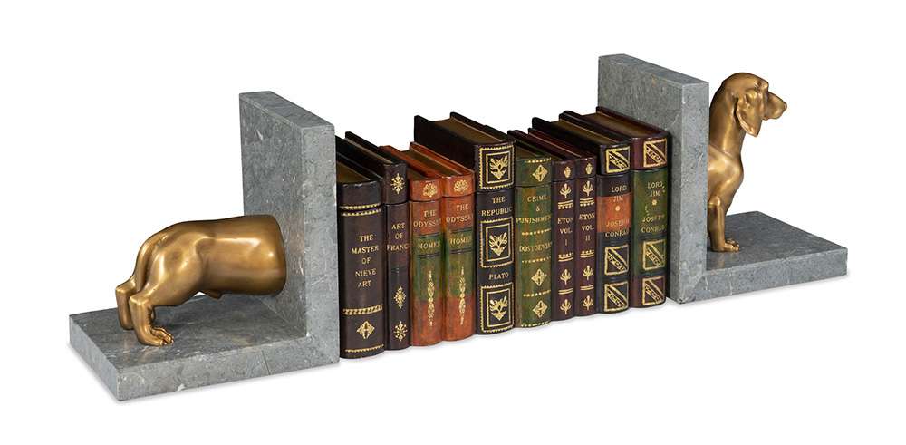 Maitland Smith - Dachshund Bookend - 8425-12 veiw 5