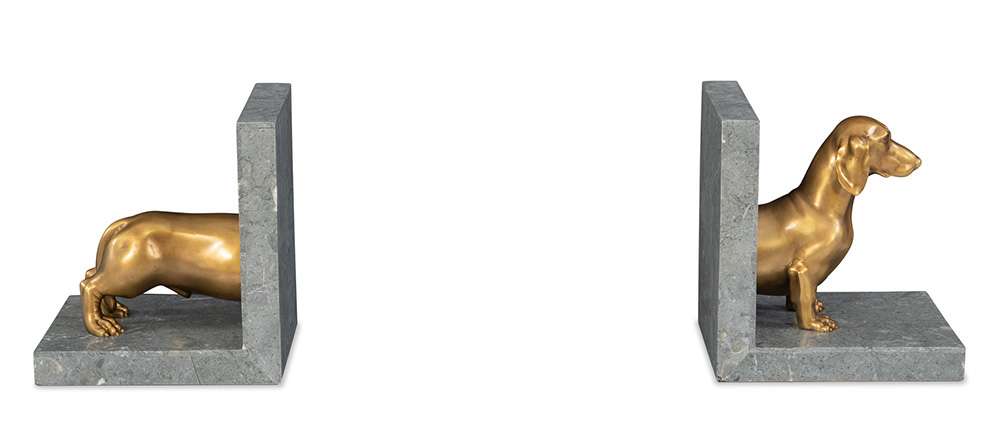 Maitland Smith - Dachshund Bookend - 8425-12 veiw 7