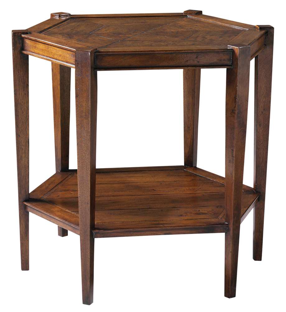 Maitland Smith - Dudley Hexagonal Lamp Table - HM1041 veiw 1