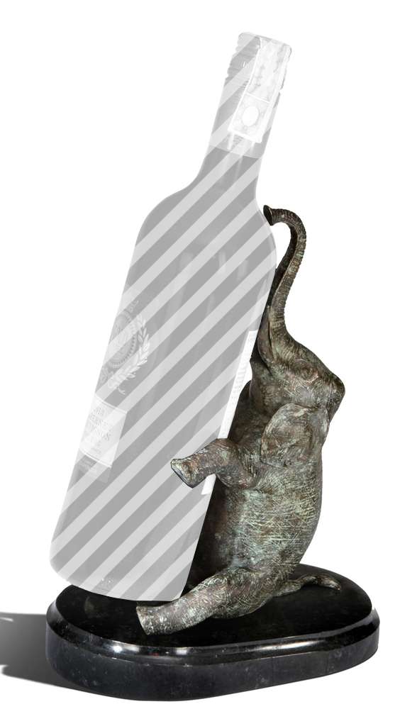 Maitland Smith - Elephant Wine Bottle Holder - 89-1701 veiw 1