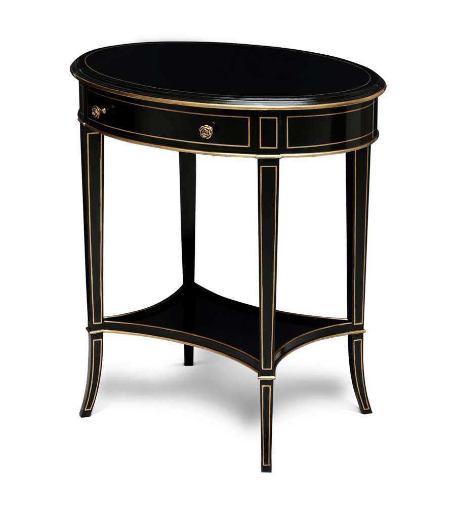 Maitland Smith - Equinox Oval Side Table - 89-1010 veiw 1