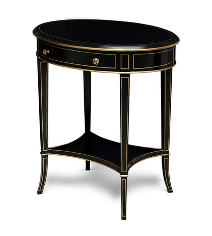Maitland Smith - Equinox Oval Side Table - 89-1010 veiw 1