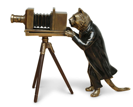 Maitland Smith - Feline Fotography Sculpture - 89-1816 veiw 1