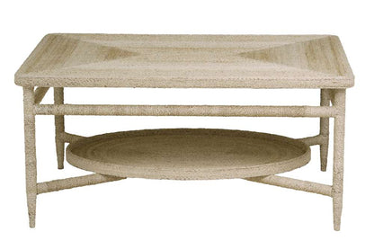 Maitland Smith - Galleried Abaca Cocktail Table - 89-0610 veiw 1