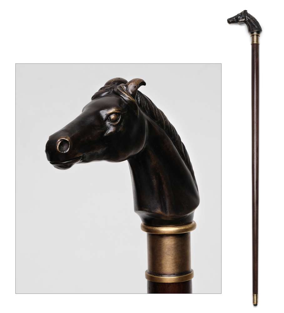 Maitland Smith - Horse Walking Stick - 89-1608 veiw 1
