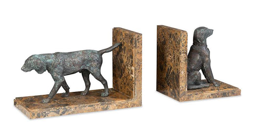 Maitland Smith - Hunting Dog Bookends - 8423-12 veiw 1