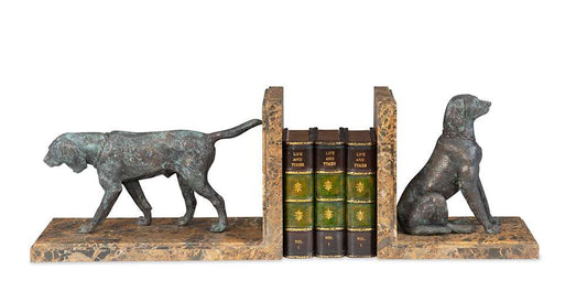 Maitland Smith - Hunting Dog Bookends - 8423-12 veiw 2