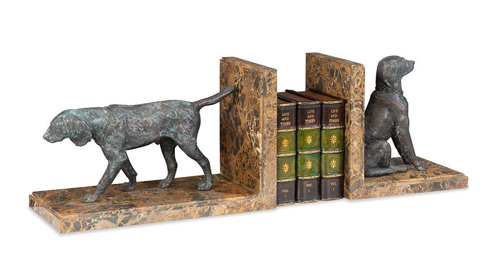 Maitland Smith - Hunting Dog Bookends - 8423-12 veiw 4